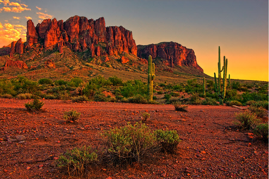 Arizona Desert Sunset.