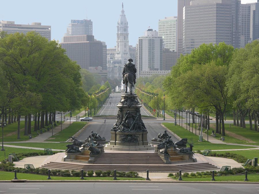 Ben Franklin Parkway.