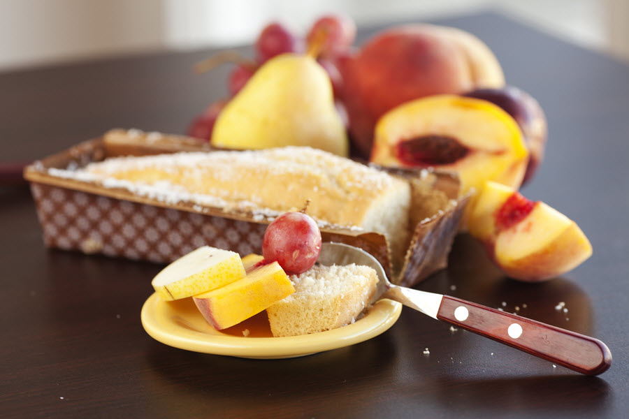 Cake with Fruit.