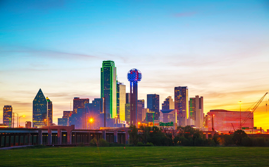 Dallas in the Early Morning.