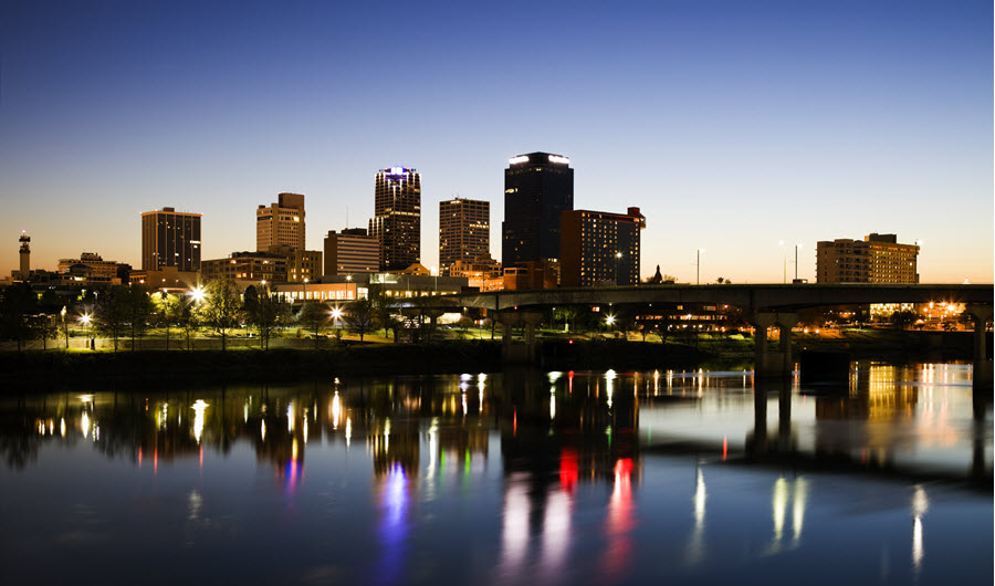 Little Rock, AR Skyline.