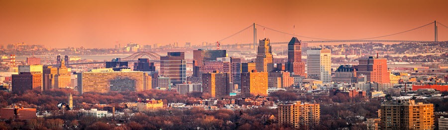 Newark, New Jersey Skyline.