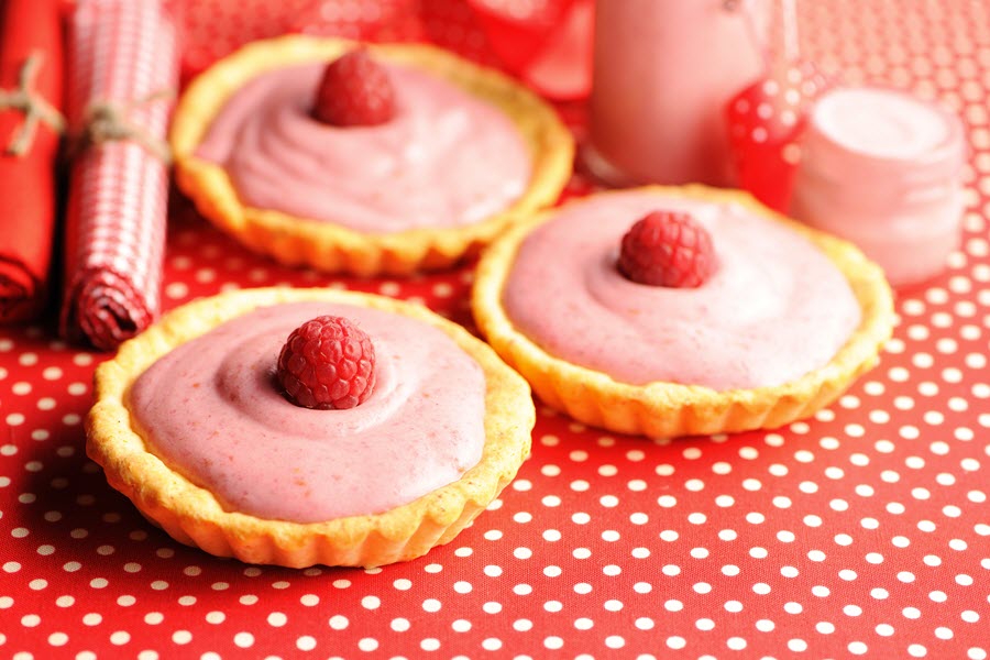 Raspberry Cakes.